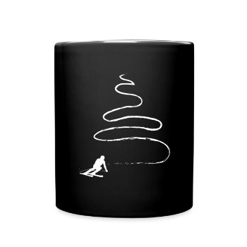 Curve Line - Skiing - (6) - Full Colour Mug - black - Front