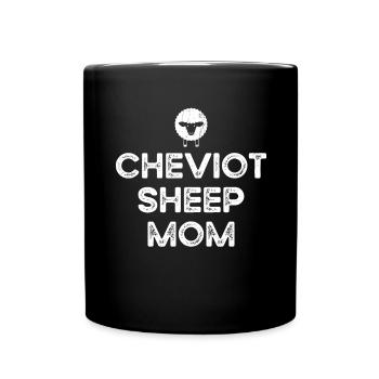 Farmer-Mother-Mother - Cheviot Sheep - Full Colour Mug - black - Front
