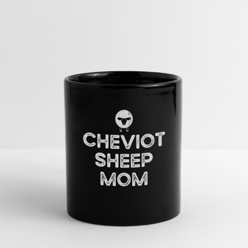 Bauer-Mutter-Mutter - Cheviot-Schaf Tasse einfarbig