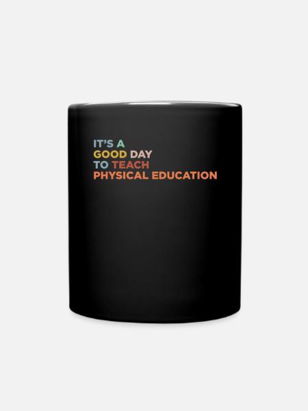 Teaching PE TEACHERS - Full Colour Mug - black