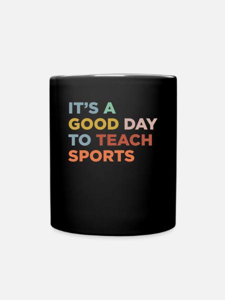 Sportlehrer Unterrichten - Tasse einfarbig - Schwarz