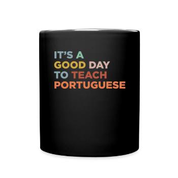 Unterrichten Sie Den Portugiesischen Lehrer - Tasse einfarbig - Schwarz - Vorne