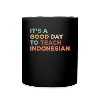 Unterrichte Indonesischen Lehrer - Tasse einfarbig - Schwarz - Vorne