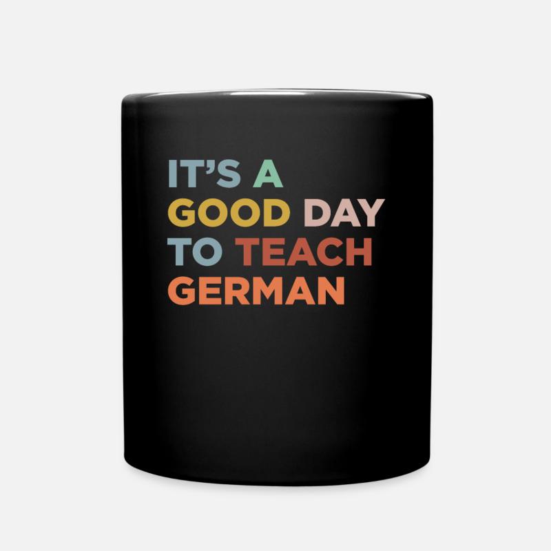Deutschlehrer Unterrichten - Tasse einfarbig - Schwarz