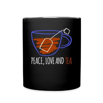 Tea Tea Drinker Tea Bags Teacup - Full Colour Mug - black - Front
