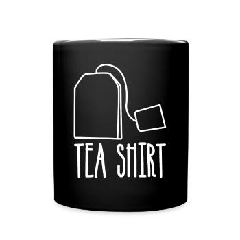 Tea Cup Tea Drinker Tea Bag Tea Cup - Full Colour Mug - black - Front