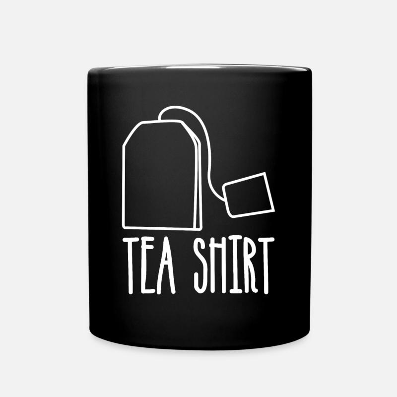 Tea Cup Tea Drinker Tea Bag Tea Cup - Full Colour Mug - black