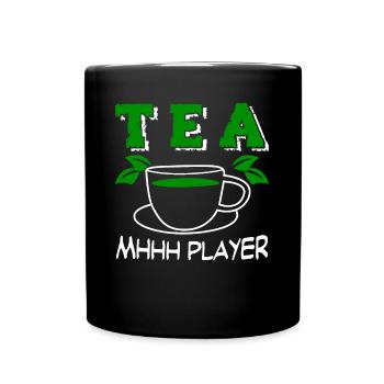 Tea Drinker Tea Cup Team Player Teacup - Full Colour Mug - black - Front