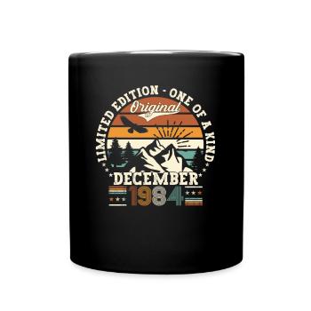 Décembre Né en 1984 Cadeau de 38e anniversaire - Mug uni - noir - Devant