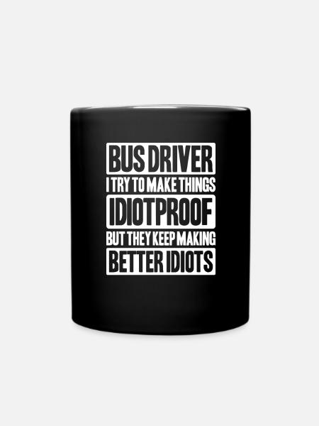 Bus Driver Bus Driver Busman School Bus Driver - Full Colour Mug - black