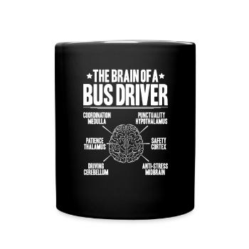 Bus Driver Bus Driver Busman School Bus Driver - Full Colour Mug - black - Front