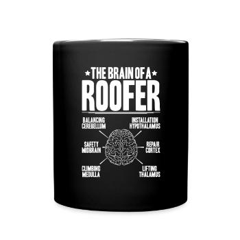Roofer Roofing Roofing Roofing Roofers Roofing - Full Colour Mug - black - Front