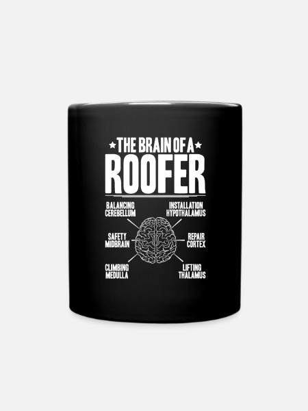 Couvreur Toiture Toiture Toiture Couvreurs Toiture - Mug uni - noir