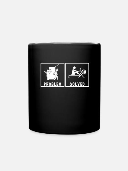 Erg Ergometer And Rowing Exercise Machine Rowing - Full Colour Mug - black
