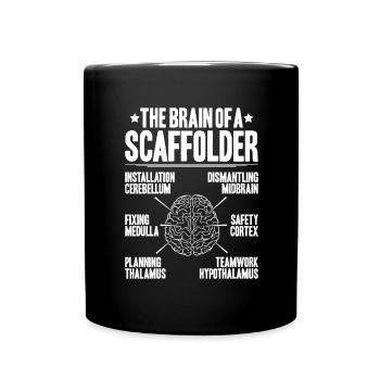 Échafaudage Échafaudage Échafaudage - Mug uni - noir - Devant