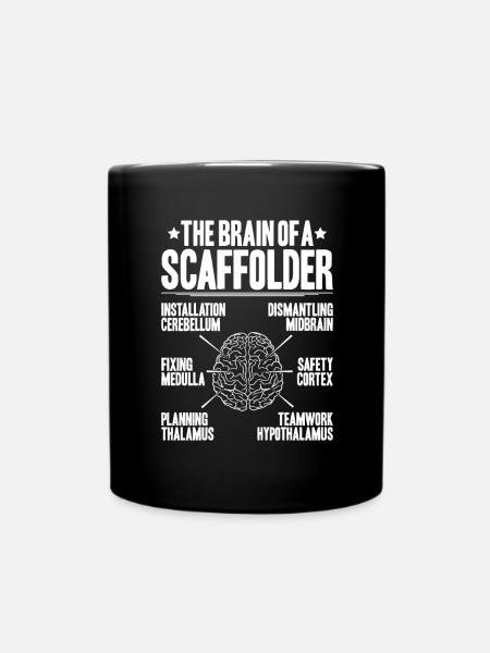 Scaffolding Scaffolding Scaffolder - Full Colour Mug - black