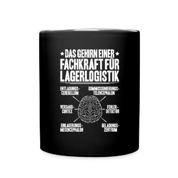 Fachkraft für Lagerlogistik Warehouse Worker Lager - Tasse einfarbig - Schwarz - Vorne
