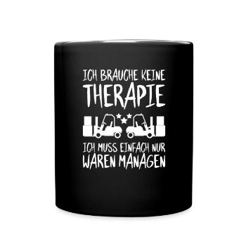 Fachkraft für Lagerlogistik Warehouse Worker Lager - Tasse einfarbig - Schwarz - Vorne