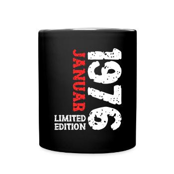 1976 janvier édition limitée déco tenue d’anniversaire - Mug uni - noir - Devant