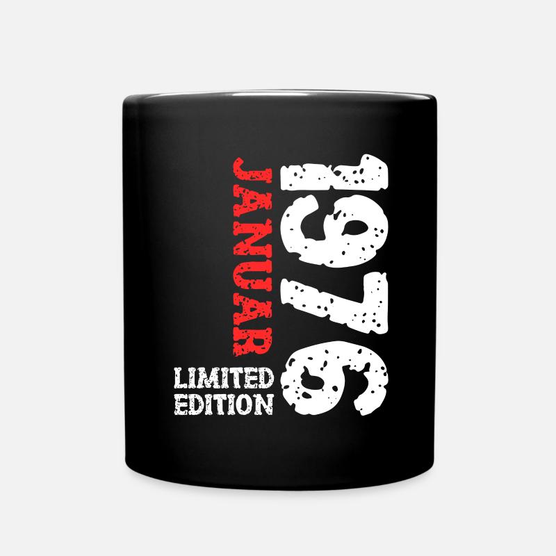 1976 janvier édition limitée déco tenue d’anniversaire - Mug uni - noir