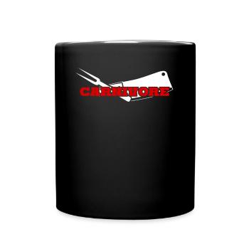 Butcher Carnivore Meat Grilling - Full Colour Mug - black - Front
