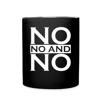 No Protest Rejection - Full Colour Mug - black - Front