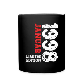 1998 janvier édition limitée déco tenue d’anniversaire - Mug uni - noir - Devant