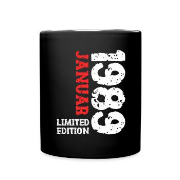 1989 janvier édition limitée déco tenue d’anniversaire - Mug uni - noir - Devant