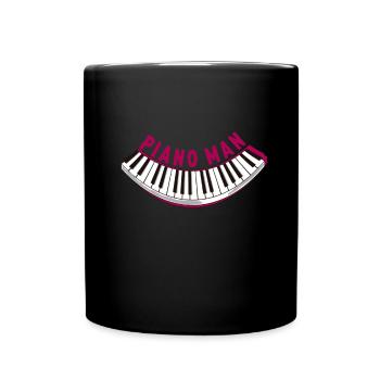 Sync Licensing Music Baby Grand Piano - Full Colour Mug - black - Front