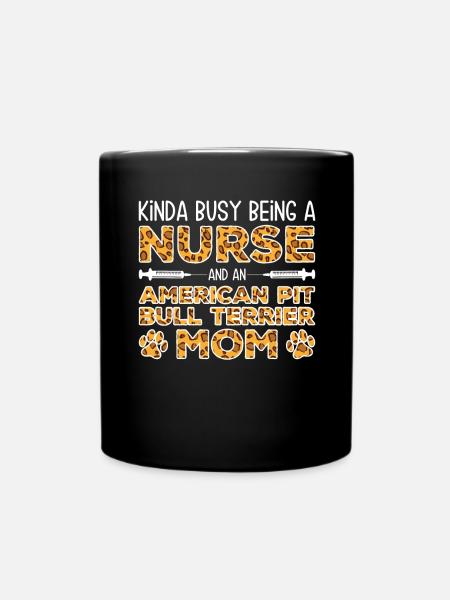 Infirmière Chien Mère - Pit Bull Terrier - Mug uni - noir