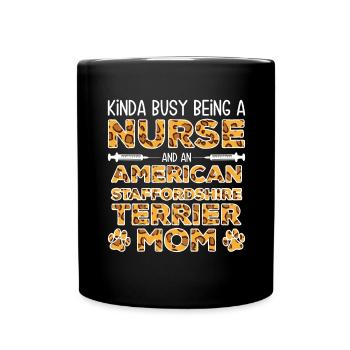 Sœur Chienne Mère - Staffordshire Terrier - Mug uni - noir - Devant