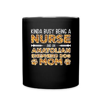 Nourrice Chien Mère - Berger Anatolien - Mug uni - noir - Devant