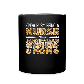 Sister Dog Mother - Australian Shepherd - Full Colour Mug - black - Front