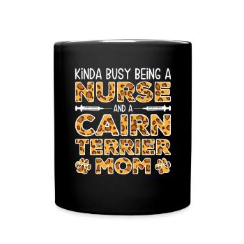 Sister Dog Mother - Cairn Terrier - Full Colour Mug - black - Front