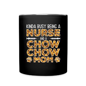 Nourrice-chien Mère - Chow-Chow - Mug uni - noir - Devant