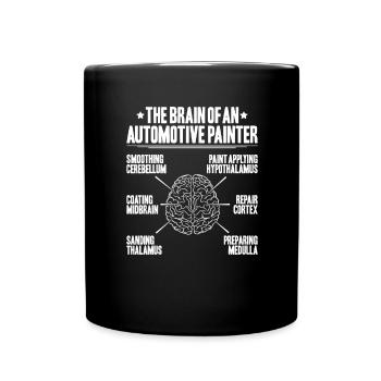 Peintre de véhicules Peintre automobile - Mug uni - noir - Devant