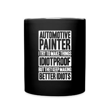 Peintre de véhicules Peintre automobile - Mug uni - noir - Devant