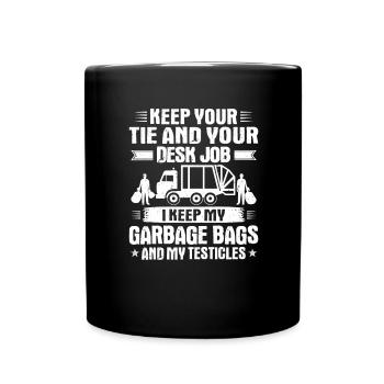 Spécialiste du recyclage et de la gestion des déchets - Mug uni - noir - Devant