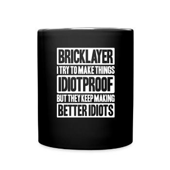 Master Masonry Masonry Bricklayer Mason - Full Colour Mug - black - Front