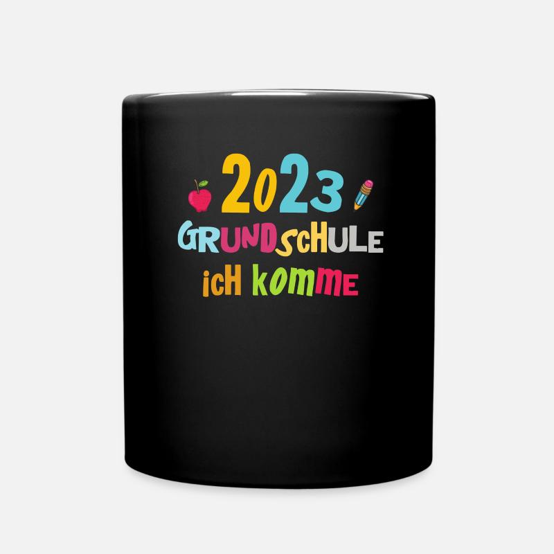 Schulkind 2023 Mädchen Einschulung Erstklässler - Tasse einfarbig - Schwarz