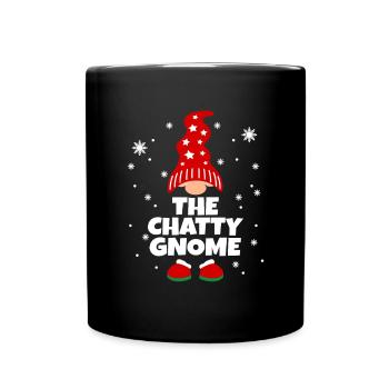 Drôle de pyjama de famille Gnome bavard assorti - Mug uni - noir - Devant