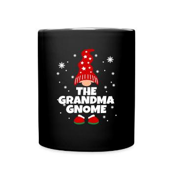 Drôle de pyjama de famille grand-mère gnome assorti - Mug uni - noir - Devant
