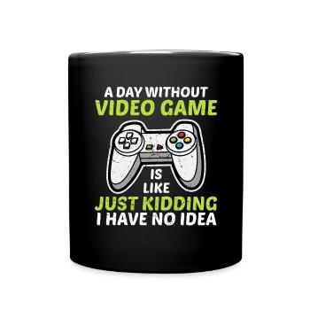 Une journée sans jeux vidéo Drôles de cadeaux de joueur Enfants - Mug uni - noir - Devant