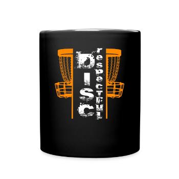 Disc golf Discrespectful - Full Colour Mug - black - Front
