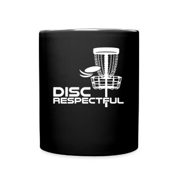Disc golf Discrespectful Frisbee - Full Colour Mug - black - Front