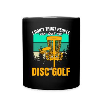 Disc golf Frisbee Frisbee Sport - Full Colour Mug - black - Front