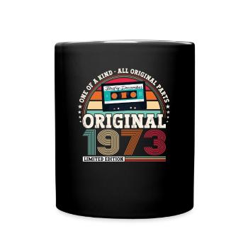 December Born 1973 49th birthday gift - Full Colour Mug - black - Front