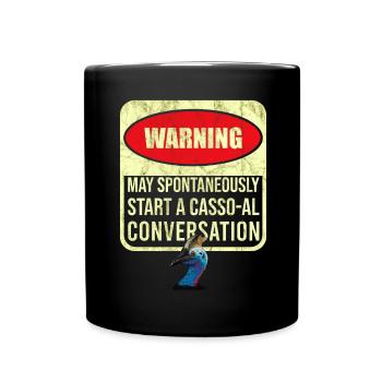 Retro Kasuar Vogel Vintage Kasuare - Tasse einfarbig - Schwarz - Vorne