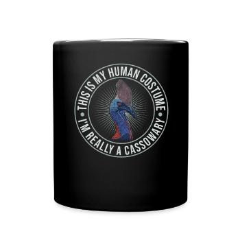 Retro Kasuar Vogel Vintage Kasuare - Tasse einfarbig - Schwarz - Vorne