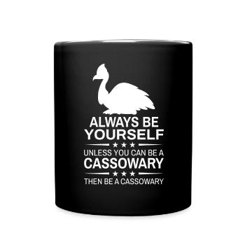 Casoars Retro Cassowary Bird Vintage - Mug uni - noir - Devant